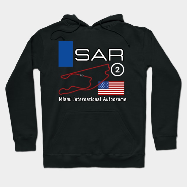 Logan Sargeant, formula 1 driver, Miami GP, F1 Hoodie by Pattyld